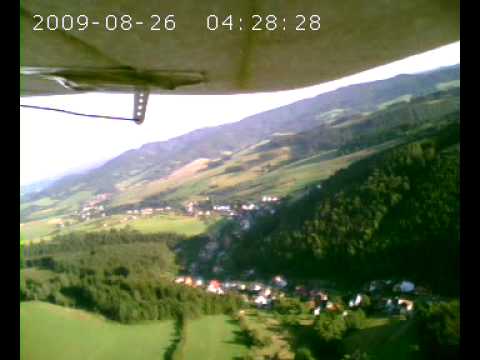 Polétání  na Snozi ve větru