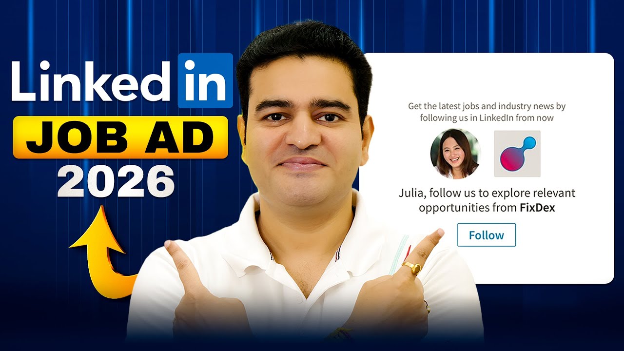 LinkedIn Ads for Hiring | LinkedIn Job Ads Tutorial 2026 | #linkedinads #linkedinjobs