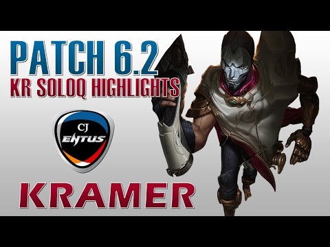 CJ Entus Kramer - Jhin Bot Lane - KR SoloQ Highlights