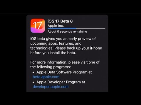Apple Released iOS 17 beta 8 for iPhone and iPadOS 17 beta 8 for iPad