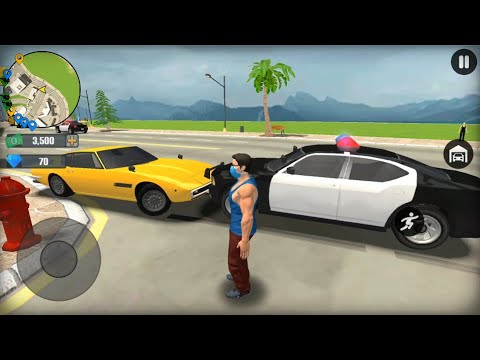 Go To Town 6: New 2021 #8 Driving To Home On Police Car - Huge Open City  - GTA 6 Android Gameplay