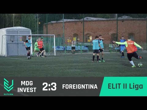 MDG Invest 2:3 FOREIGNTINA - ELIT II Liga [WIOSNA 2018]