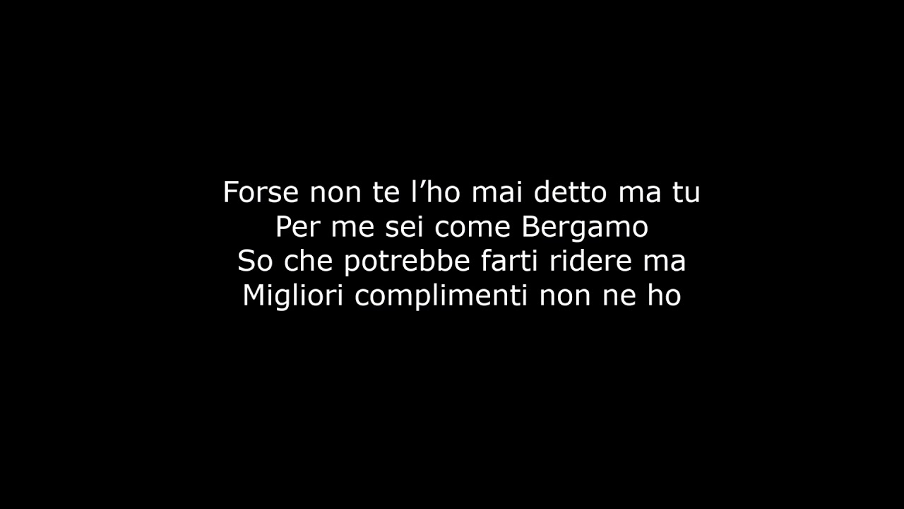 Watch Now Pinguini tattici nucleari - Bergamo (testo) Pinguini tattici nucleari - Bergamo (testo)