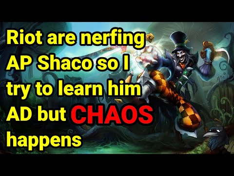Riot are nerfing AP Shaco so I try to learn him AD but chaos happens: League of legends