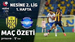 MKE Ankaragücü - Ankara Demirspor | Nesine 2. Lig Kırmızı Grup 1. Haft