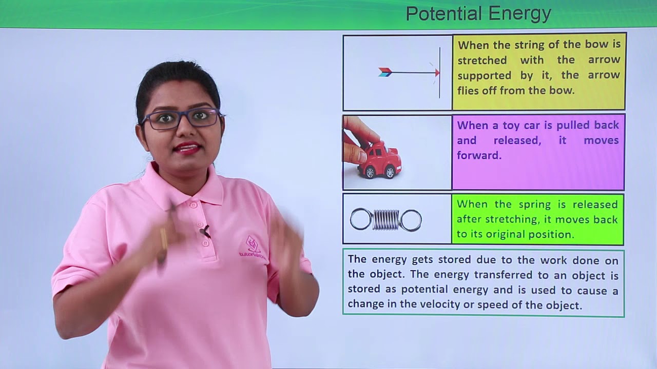 Class 9th – Potential Energy | Work and Energy | Tutorials Point