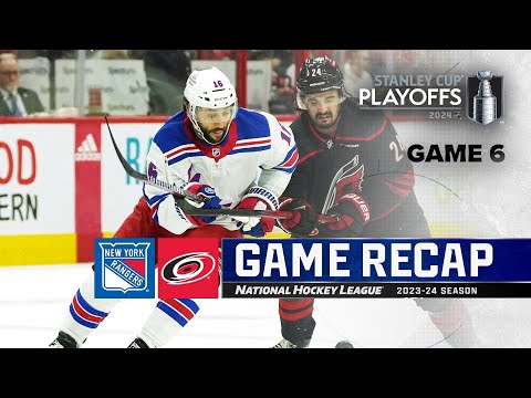 Gm 6: Rangers @ Hurricanes 5/16 | NHL Highlights | 2024 Stanley Cup Playoffs