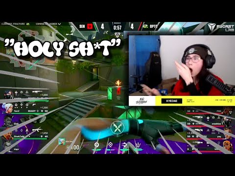 Kyedae's reaction TENZ MOMENT during SENTINELS vs OPTIC