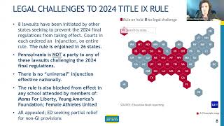 The 2024 Title IX Regs and Application in PA