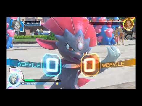 POKKEN TOURNAMENT - weavile vs weavile fight .