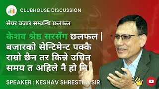 शेयर बजार छलफल | #NEPSE ANALYSIS BY KESHAV SHRESTHA SIR | #CLUBHOUSE TALKS ABOUT #SHAREMARKET NEPAL