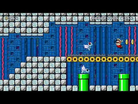 [SRB] W4-4 Jr.'s Aquarium Castle by Steven - SUPER MARIO MAKER - NO COMMENTARY 1ay