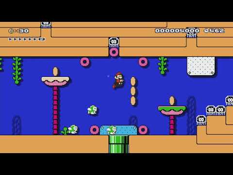 Legend of the Underwater Cave by Saauna - Super Mario Maker - No Commentary 1bq