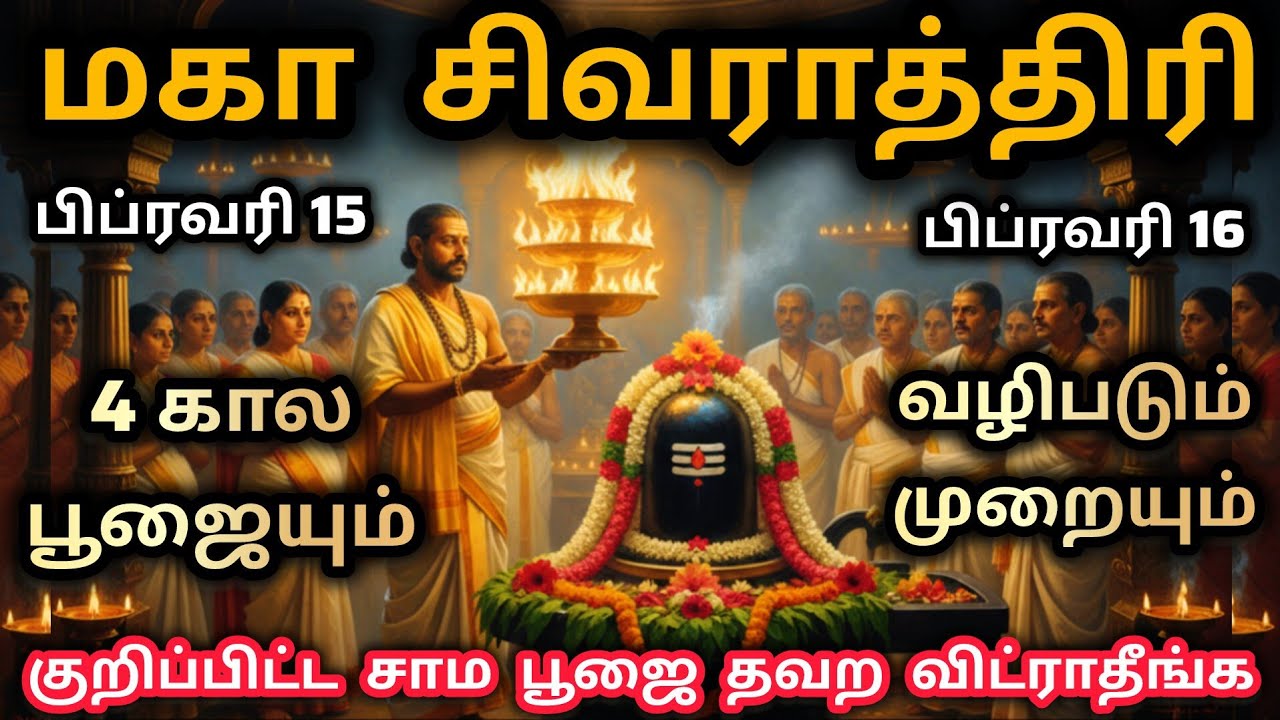 மகா சிவராத்திரி 2026 4 கால பூஜையும் வழிபடும் முறையும் Siva