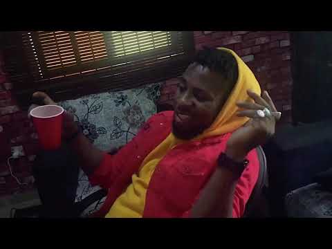 Stormyzino Obazino in the studio after recording Razzmatazz