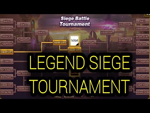 Siege Battle Tournament Season 2 FINAL - Squad Zero Vs Aftermath EU - Summoners war