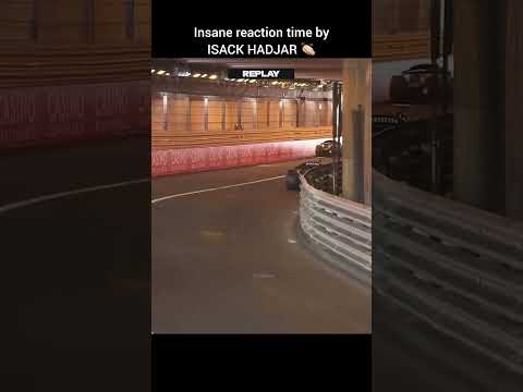 INSANE reflex by Isack hadjar, an F2 driver👏🏻 #f2 #formula2 #monaco #reflexão #reactiontime
