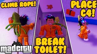 How To Escape Prison In Mad City With A Hammer Hài Trấn -