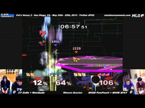 PH2 - MIOM PewPewU + MIOM SFAT vs CT ZeRo + Westballz - SSBM