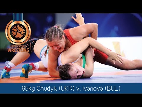 BRONZE WW - 65 kg: O. CHUDYK (UKR) df. S. IVANOVA (BUL) by VFA, 2-0