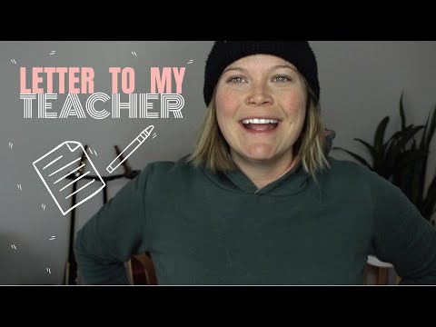 03.30.2020 Assignment - Letter To My Teacher