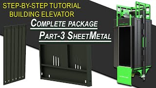 How to build pro elevator cabin. Part 3 Sheetmetal #design