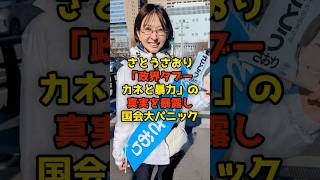 さとうさおり「政界のタブー・カネと暴力」の真実を暴露し国会大パニックに#さとうさおり#政治#shorts