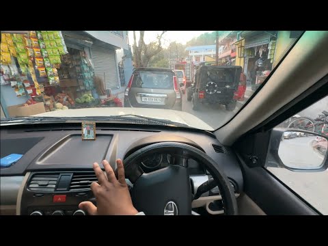 Heavy Traffic POV Driving in hill Narrow road || Long traffic jam in city main road