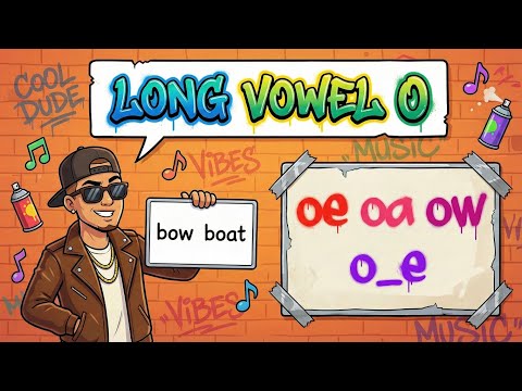 Long Vowel O Spelling Patterns and Spelling Rules | O, OA, OW, O_E & OE | A Phonics Rap Song. /oʊ/
