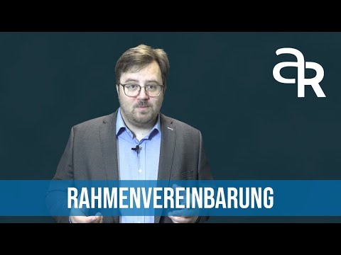 Rahmenvereinbarung - Vergaberechtslexikon