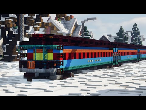 CraftyFoxeMC - Minecraft Polar Express Coaches Tutorial