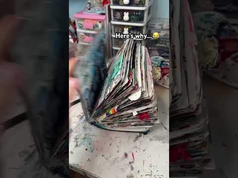 Why my sketchbook has a strap.. #sketchbook #chunkysketchbook  sketchbookchronicles #sketchbookart