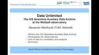 EVGA Workshop 2021: Data Unlimited – The IVS Seamless Auxiliary Data A