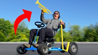 I Built a Custom Go Kart that plays the TRUMPET!