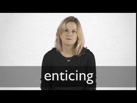 How to pronounce ENTICING in British English Video