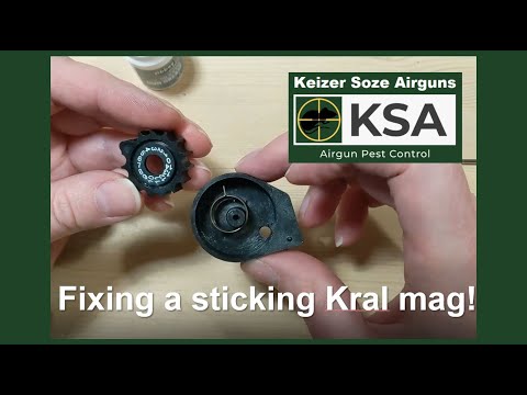 Fixing a sticking/none rotating Kral air rifle magazine