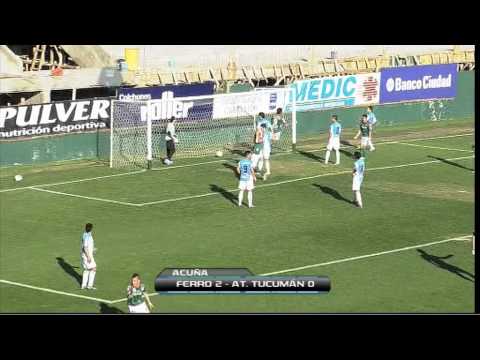 Los goles de Ferro 2 Atlético Tucumán 0. Fecha 3. Torneo Primera B Nacional