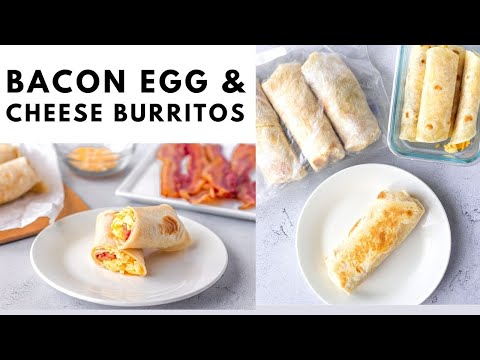 Freezer Friendly Bacon Breakfast Burrito Recipe
