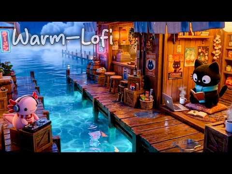 Warm Cozy Lofi — Rain Study Music for Relaxation and Calm Mood while Working 🌧️📚☕