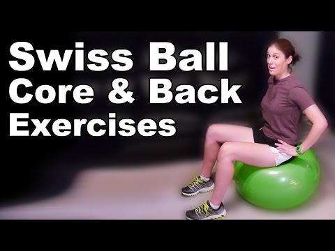 Swiss Ball Core & Back Strengthening Exercises (Basic) - Ask Doctor Jo Video