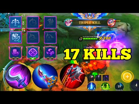17 KILLS LEGENDARY! | DYRROTH BEST BUILD 2023 | TOP GLOBAL DYRROTH GAMEPLAY | MLBB