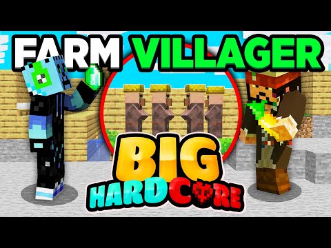 FARM di VILLAGER con HEMERALD nella BIG HARDCORE - Minecraft ITA