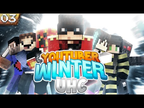 Minecraft YouTuber Winter UHC: Episode 3 - Another Godlike Cave
