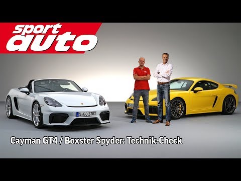 Preuninger erklärt Porsche Cayman GT4 / Boxster Spyder | sport auto