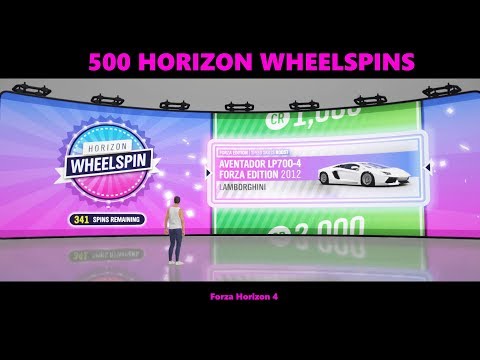 Opening 500 horizon wheelspins + 9 super wheelspins | Forza Horizon 4