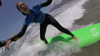 Genevieve @ Claudio Santos Surf #Famara #Surf Classes #Fun in the sun