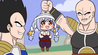 【手描き】ベジータに寝返るぺこ飯君【兎田ぺこら/ホロライブ切り抜き/切り抜き漫画】Pekora defecting to Vegeta/페코라가 베지터에게 배신하다