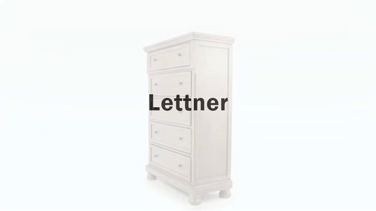 Lettner Light Gray 5 Drawer Chest from Ashley Coleman Furniture
