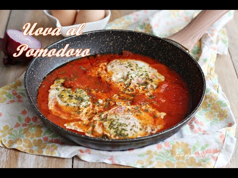 Uova al pomodoro, un secondo gustoso ed economico.