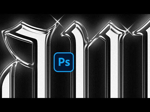How To Make Black Chrome Text In Photoshop!
